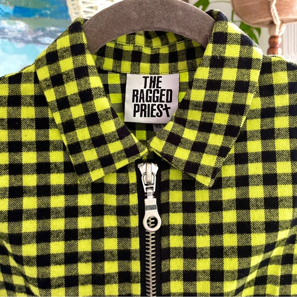 The Ragged Priest checked zip through shirt dress - Picture 2 of 10